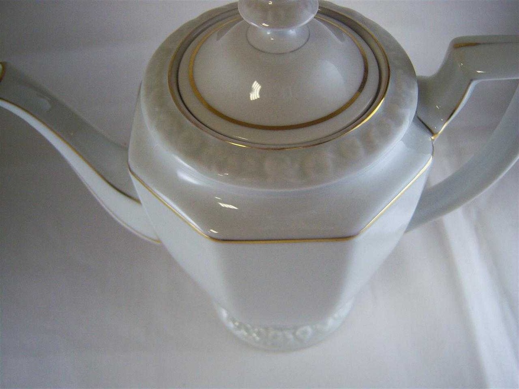 [1607060095] Kaffeekanne Goldrand Rosenthal Maria Weiß gebraucht - gut Bild 2