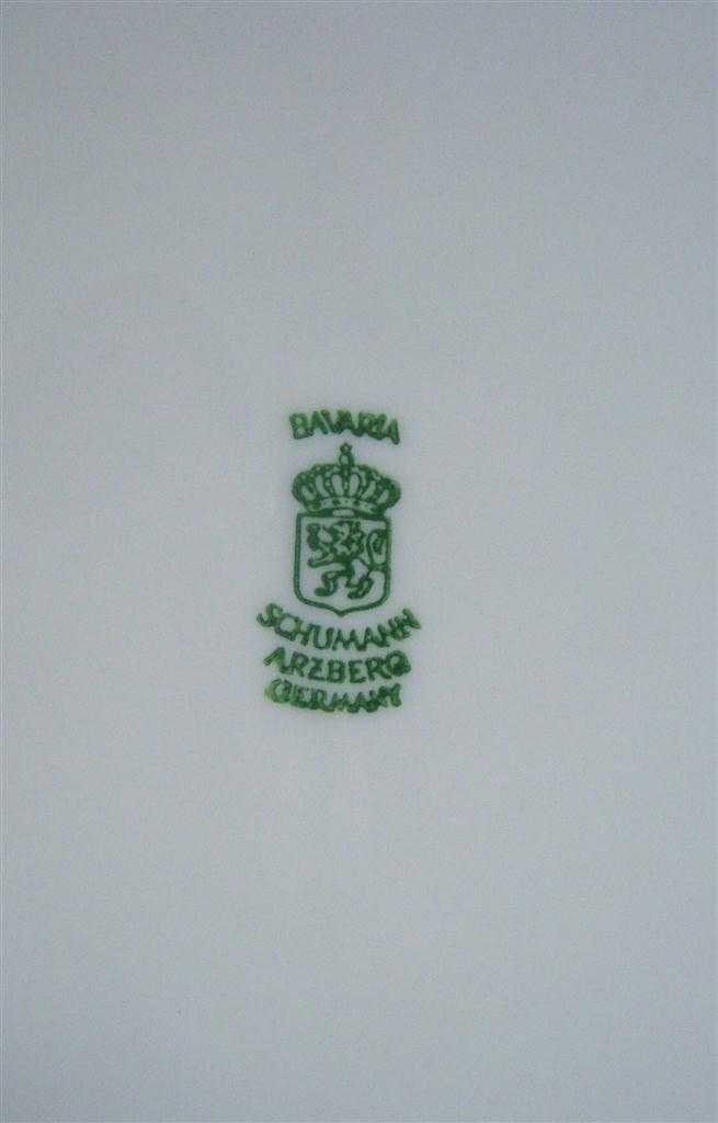 [16080400198] Suppenterrine mit Deckel Schumann Arzberg Reliefrand Platinrand gebraucht - gut Bild 6