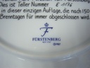 [16080500204] Wandteller 19,3 cm Fürstenberg gebraucht - sehr gut Bild 4