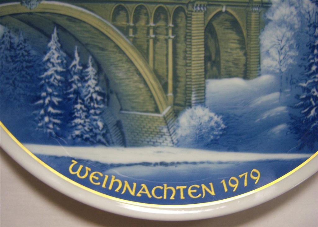 [16080800217] Weihnachtsteller 21,8 cm Rosenthal gebraucht - gut Bild 3