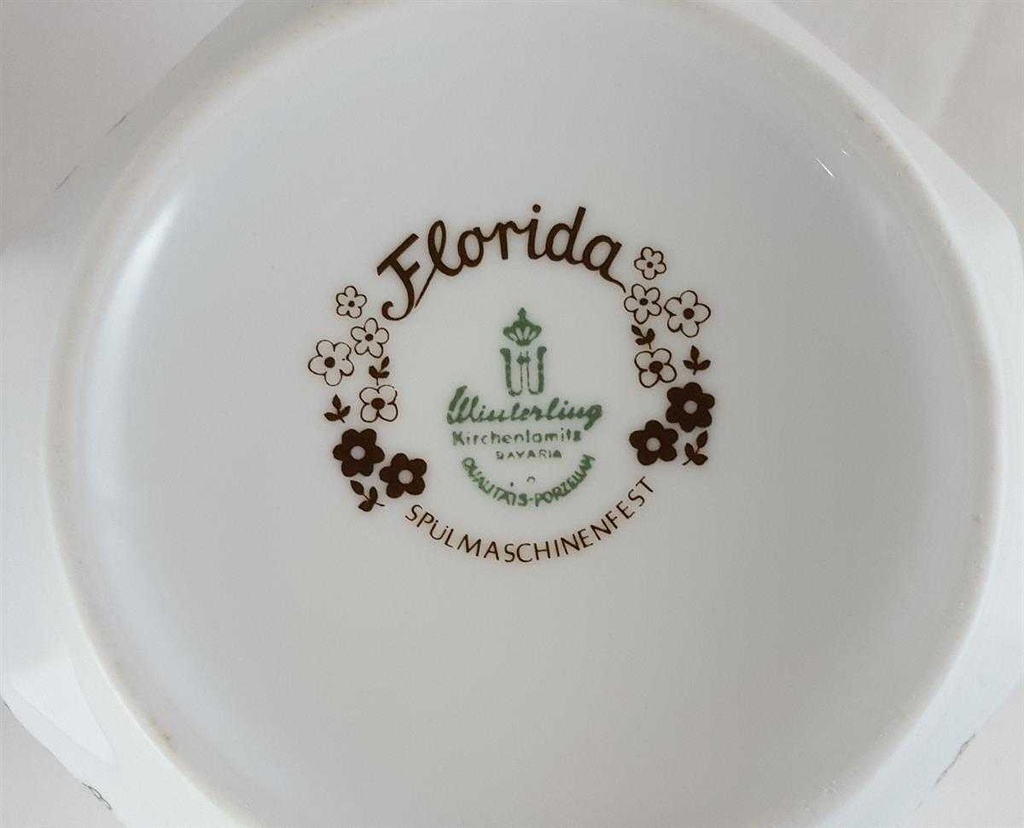 [16081100242] Sauciere 1tlg Winterling Kirchenlamitz Florida braune Blümchen Braun Bild 3