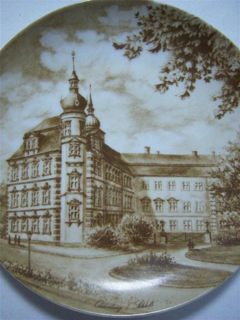 [16081500268] Heimatteller AK Kaiser Porzellan Wandteller Oldenburger Land 1.Motiv Schloß zu Oldenburg gebraucht - sehr gut Bild 2