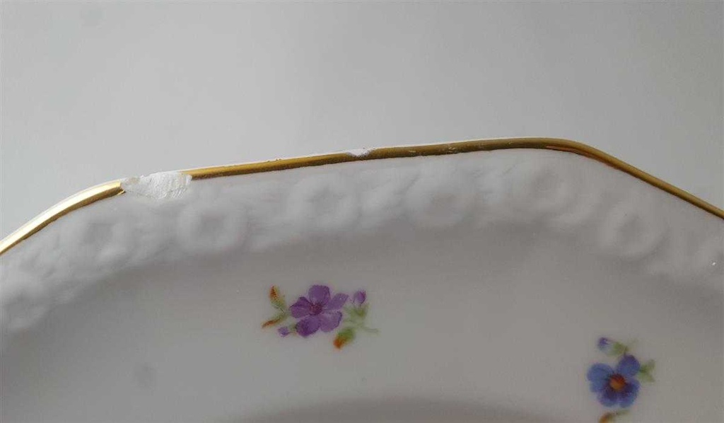 [16081500274] Kuchenteller Dessertteller Frühstücksteller Rosenthal Maria Streublume II. Wahl gebraucht - gut Bild 7
