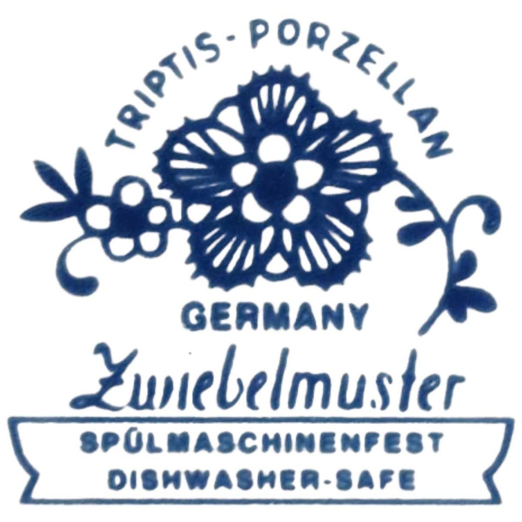 [16081600279] Speiseteller Essteller 24 cm Triptis Porzellan Kahla Zwiebelmuster gebraucht - sehr gut Bild 2