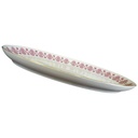[16081800297] Servierplatte Speiseplatte Fleischplatte Steakplatte 32x21 cm Graf von Henneberg Pink Gold gebraucht - gut Bild 2