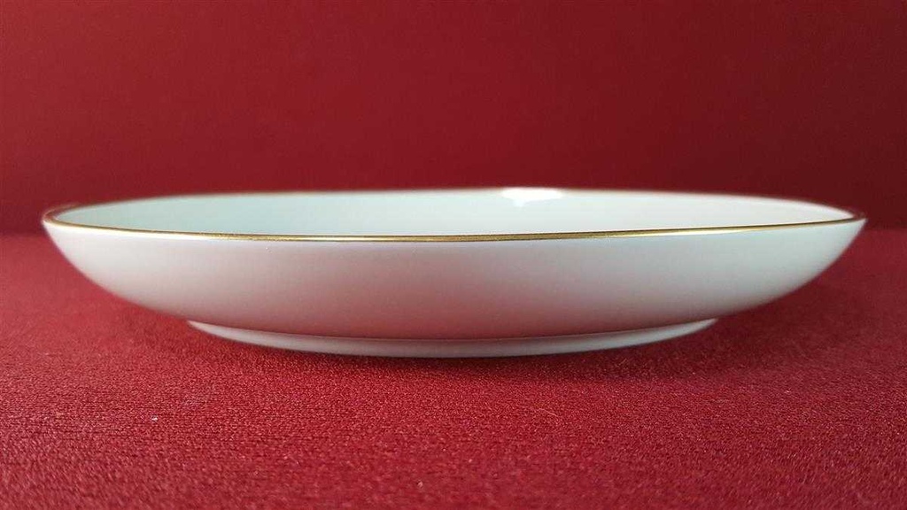 [16081900305] Kuchenteller Dessertteller Frühstücksteller Goldrand 18,2 cm Fürstenberg Alt Rose 02575 gebraucht - gut Bild 5