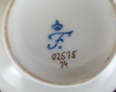 [16081900312] Milchkännchen Goldrand Fürstenberg Alt Rose 02575 gebraucht - gut Bild 3
