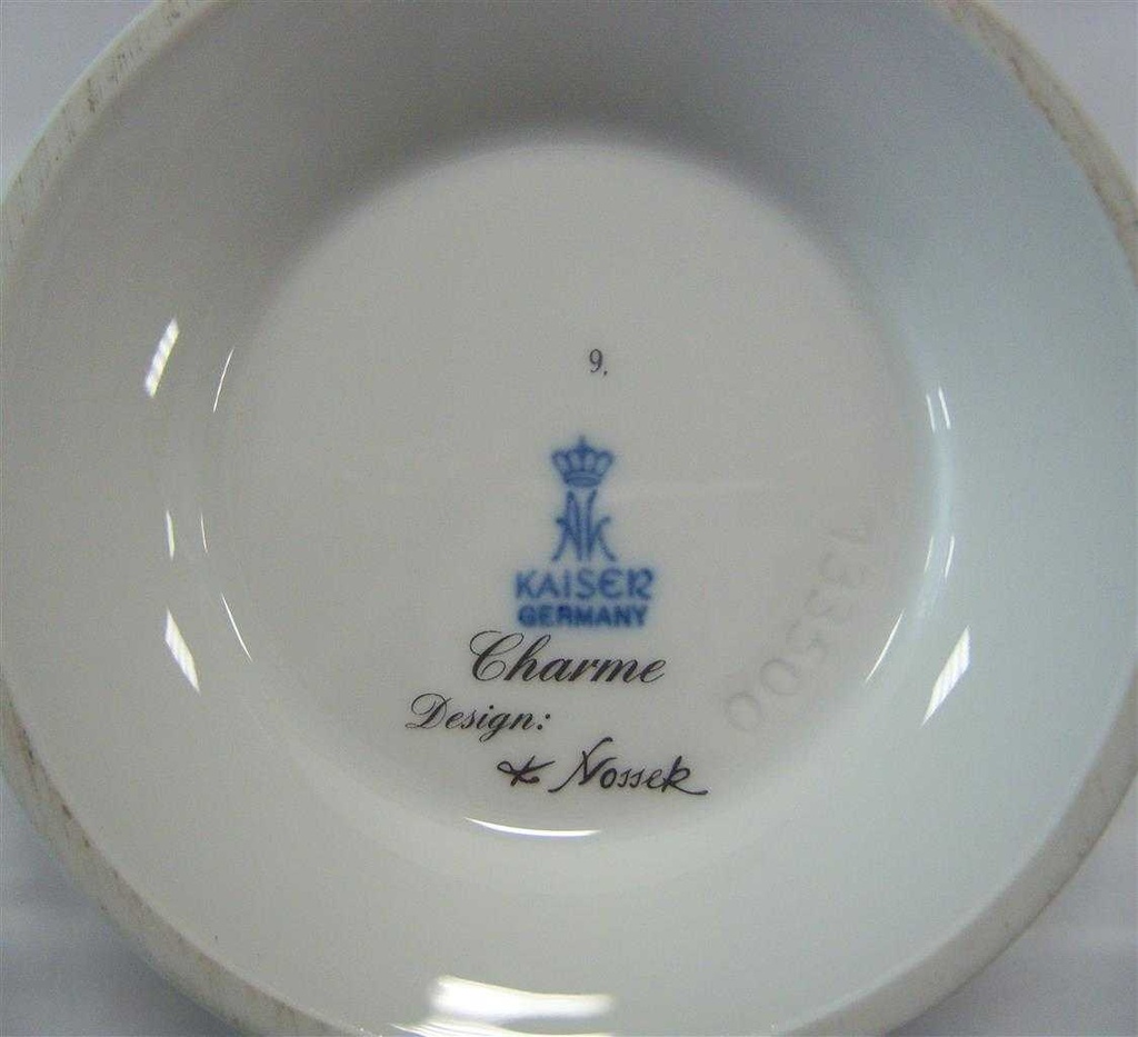 [16082600361] Vase 17 cm AK Kaiser Porzellan K.Nossek gebraucht - sehr gut Bild 6