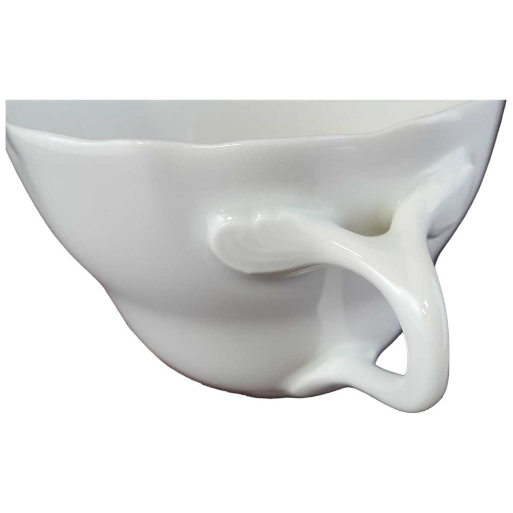 [16082900370] Kaffeetasse Tasse mit Griff 0,2 L Hutschenreuther Maria Theresia Weiß gebraucht - gut Bild 2