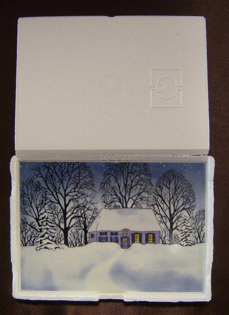 [16090100383] Kachel mit OVP Villeroy & Boch VilboCard Winterlandschaft A 90 gebraucht - sehr gut Bild 5