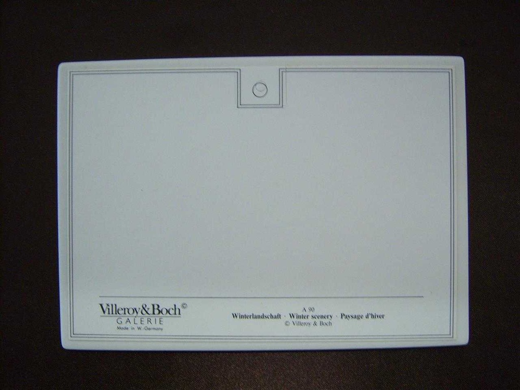 [16090100383] Kachel mit OVP Villeroy & Boch VilboCard Winterlandschaft A 90 gebraucht - sehr gut Bild 7