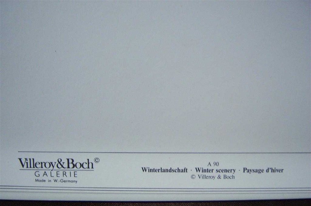 [16090100383] Kachel mit OVP Villeroy & Boch VilboCard Winterlandschaft A 90 gebraucht - sehr gut Bild 8