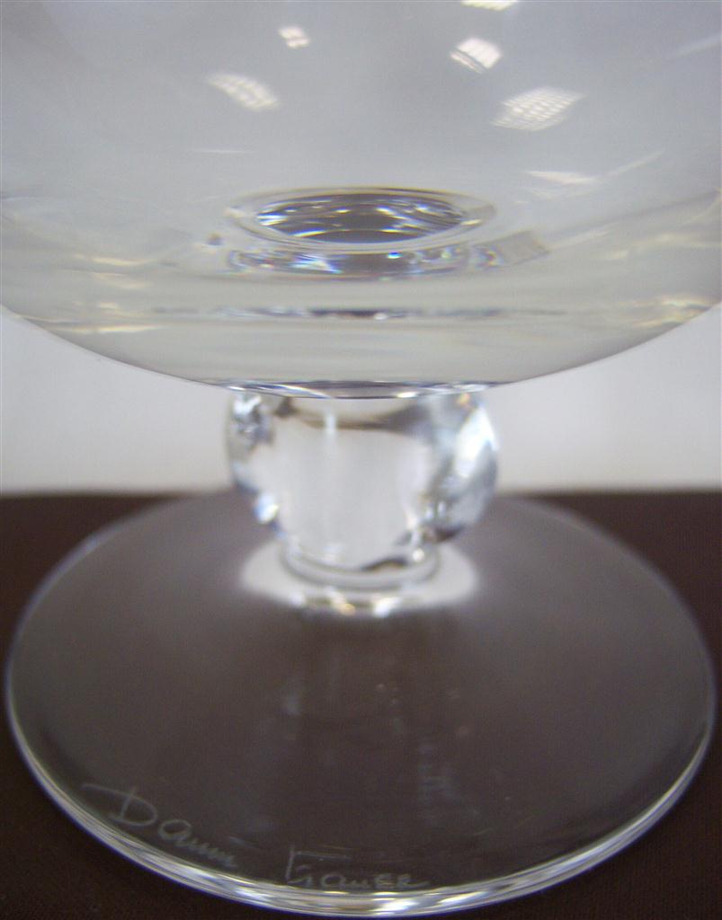 [16090500391] Cognacschwenker Cognacglas Römerglas mit Signatur 11,8 cm Daum France Transparent gebraucht - gut Bild 2