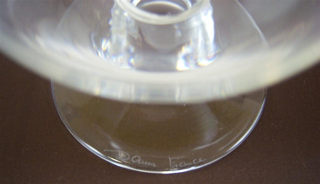 [16090500391] Cognacschwenker Cognacglas Römerglas mit Signatur 11,8 cm Daum France Transparent gebraucht - gut Bild 3