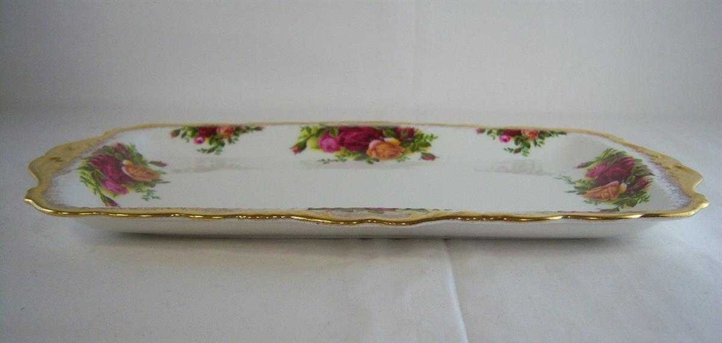 [16101379] Königskuchenplatte Royal Albert Old Country Roses gebraucht - sehr gut Bild 3
