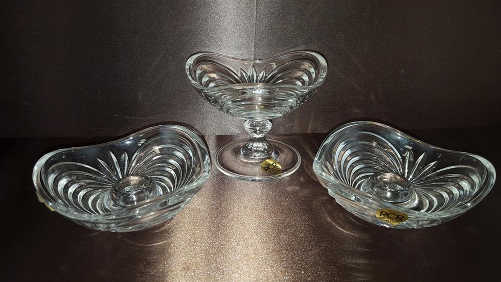 [2117809] 3er Set Aurea Royal RCR Crystal Rock Bleikristall Kerzenhalter Leuchter Bild 2