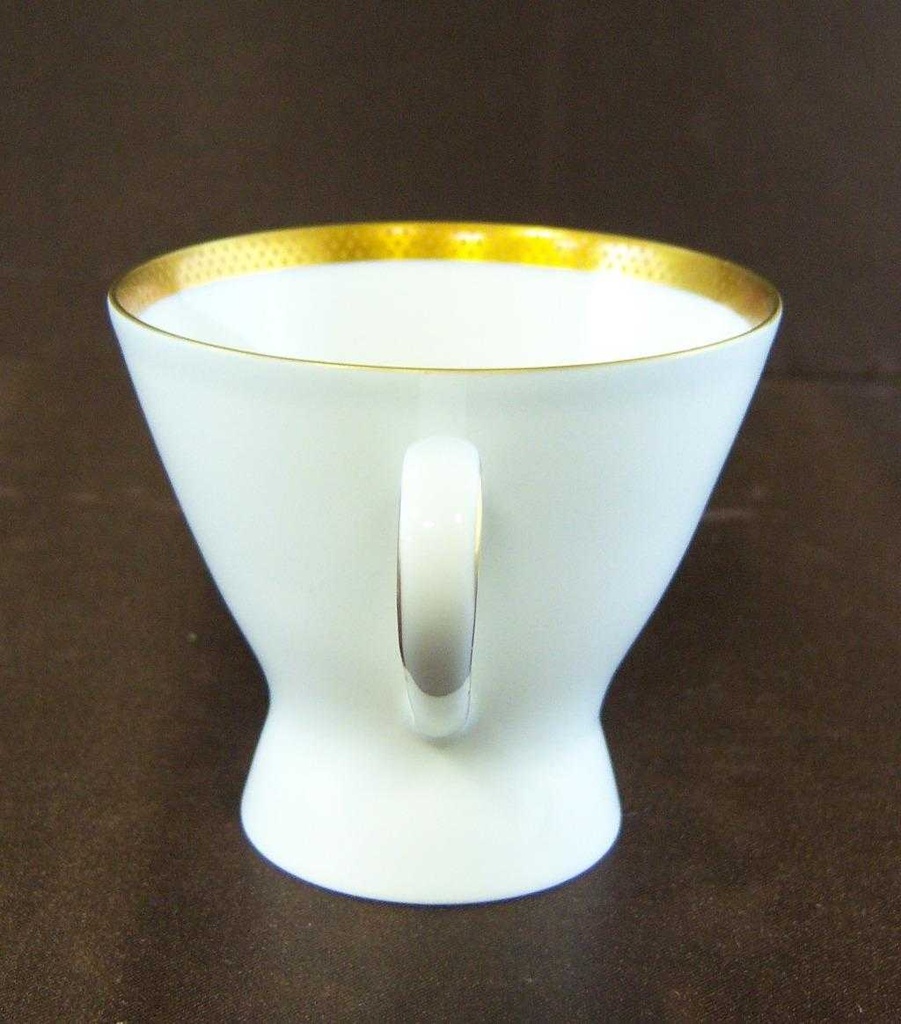 [161028203] Kaffeetasse Tasse Goldrand Rosenthal Form 2000 Ätzgoldrand mit Rauten 3702 gebraucht - sehr gut Bild 2