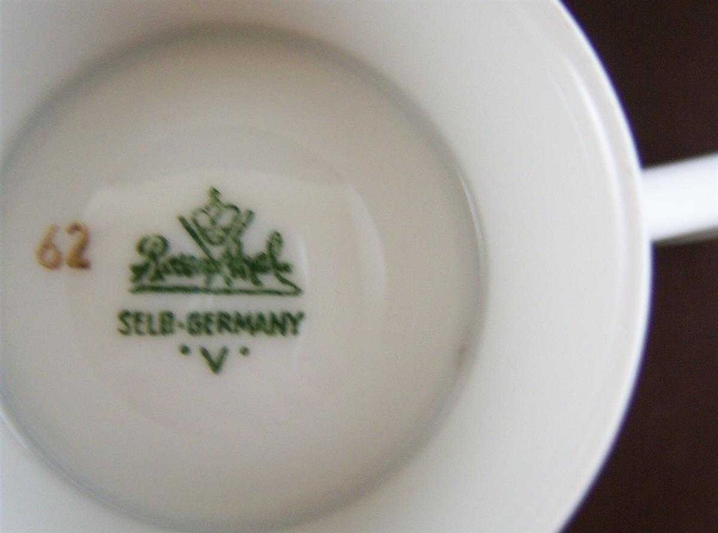 [161028203] Kaffeetasse Tasse Goldrand Rosenthal Form 2000 Ätzgoldrand mit Rauten 3702 gebraucht - sehr gut Bild 4