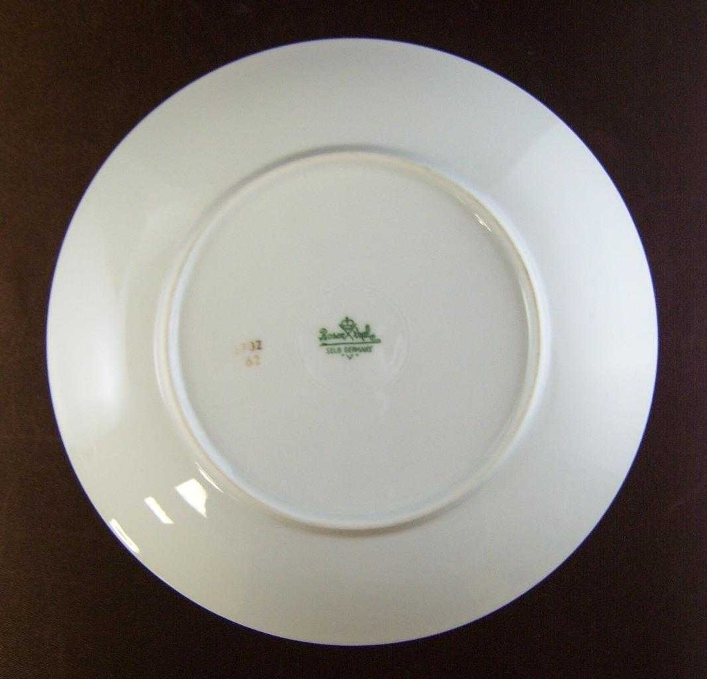 [161028205] Kuchenteller Dessertteller Goldrand 19 cm Rosenthal Form 2000 Ätzgoldrand mit Rauten 3702 gebraucht - sehr gut Bild 2