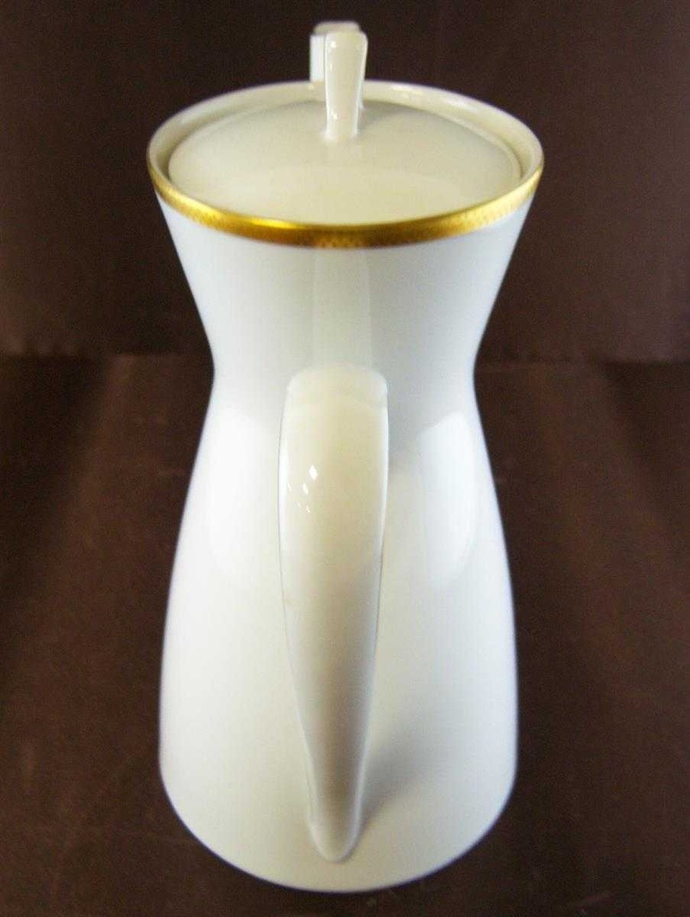 [161028208] Kaffeekanne Goldrand 0,7 L Rosenthal Form 2000 Ätzgoldrand mit Rauten 3702 gebraucht - sehr gut Bild 2