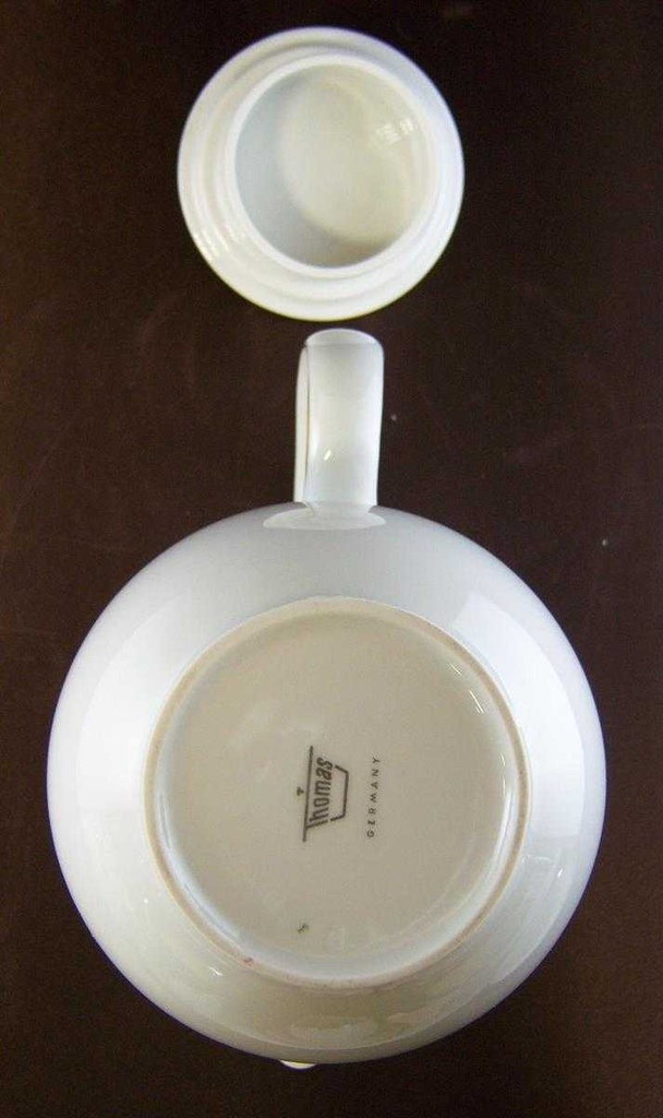 [161103231] Kaffeekanne groß 1,5 L Thomas Porzellan Exquisit Como Blaulüster gebraucht - sehr gut Bild 5