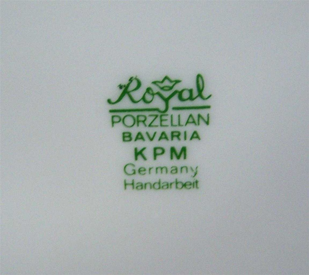 [161129369] Toilettenpapierbehälter Handarbeit Bavaria 24,3 cm Royal KPM Weiß gebraucht - sehr gut Bild 4