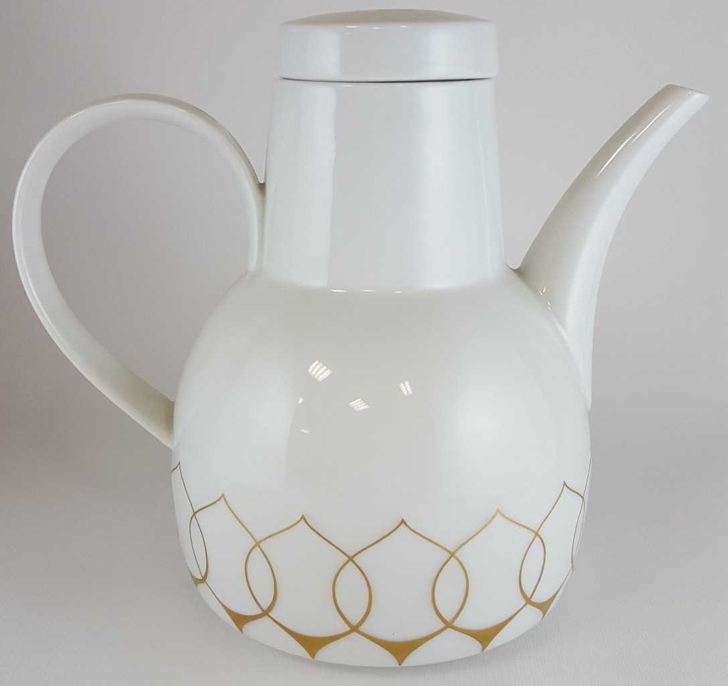 [161202393] Kaffeekanne Rosenthal Lotus Goldsilhouette Björn Wiinblad gebraucht - sehr gut Bild 3