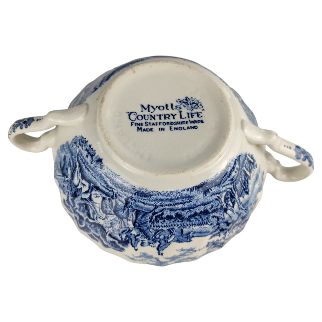 [1659132] Suppentasse Myott Country Life Blau gebraucht - akzeptabel Bild 3