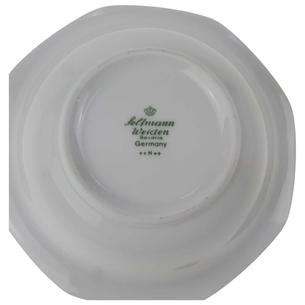 [1667503] Untertasse Dessertschale 13 cm Seltmann Weiden Andrea Weiß gebraucht - sehr gut Bild 4