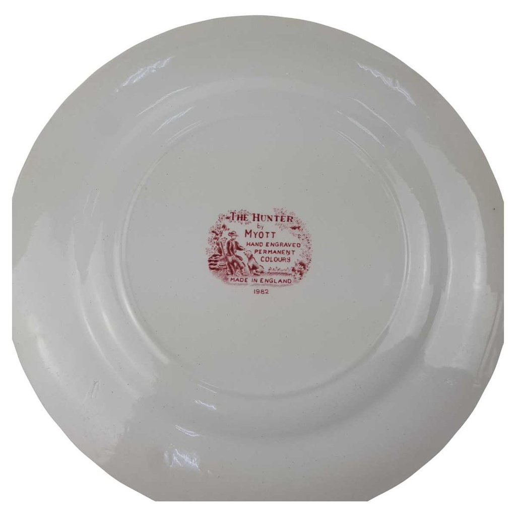 [1701231] Speiseteller 25 cm Myott The Hunter Rot gebraucht - gut Bild 3