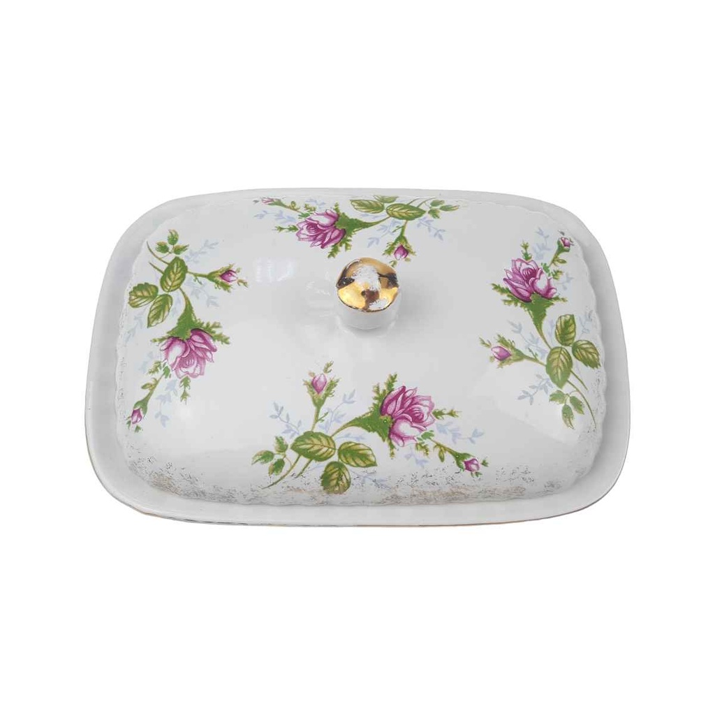 [1780525] Butterdose Chodziez Moosrose Goldrand gebraucht - gut Bild 2