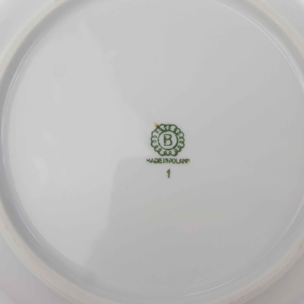 [1780529] Schüssel 23,5 cm Chodziez Moosrose Goldrand gebraucht - gut Bild 3