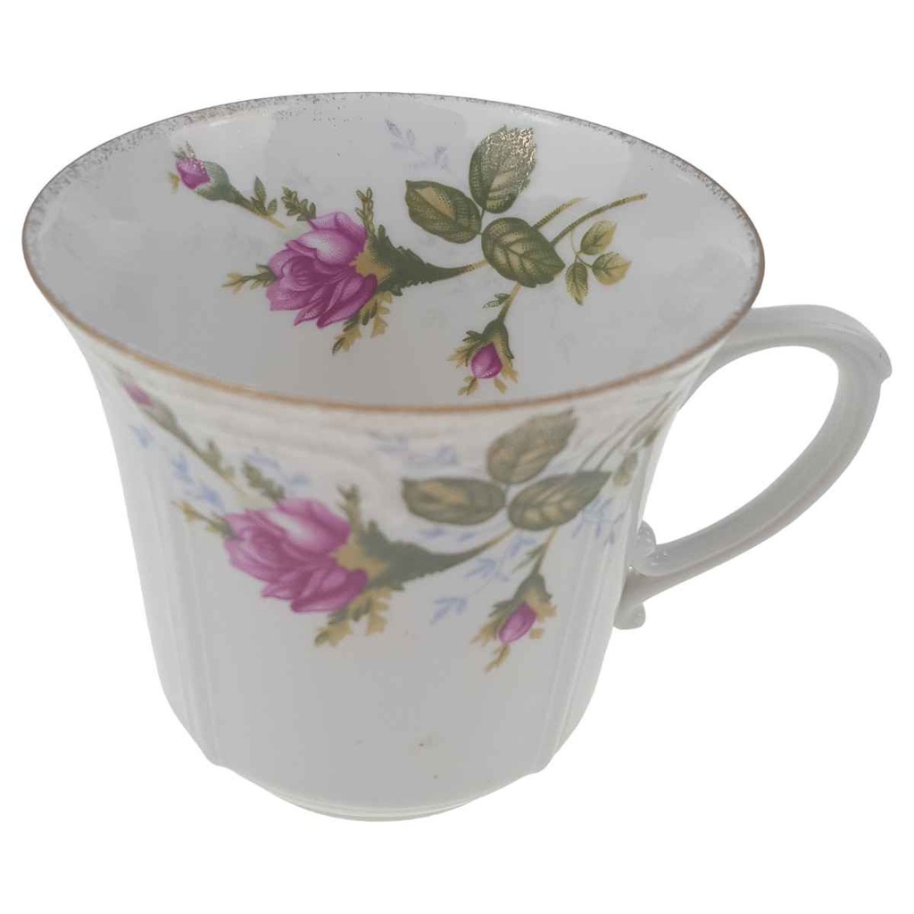 [1780531] Kaffeetasse 0,2 L Chodziez Moosrose Goldrand gebraucht - gut Bild 2