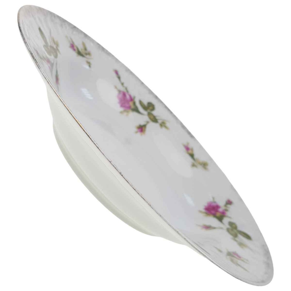 [1780535] Suppenteller 22,5 cm Chodziez Moosrose Goldrand gebraucht - akzeptabel Bild 2