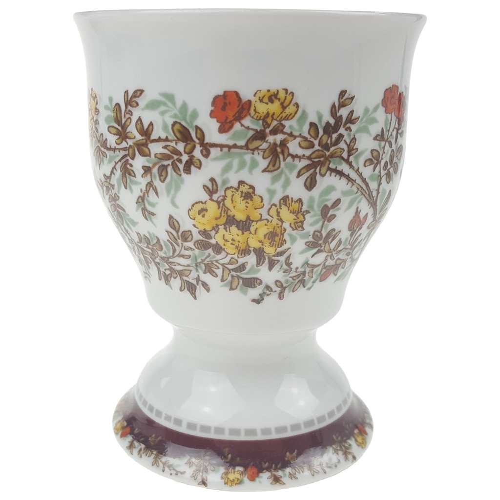 [1780557] Kaffeetasse Becher Pharisäertasse Kaffeebecher Kakaobecher auf Fuß Kurt Hammer Blumendekor Bunt Bayern gebraucht - sehr gut Bild 2