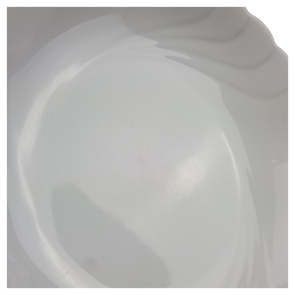 [1780560] Suppenteller 21 cm Seltmann Weiden Helena Weiße Welle Weiß gebraucht - akzeptabel Bild 3