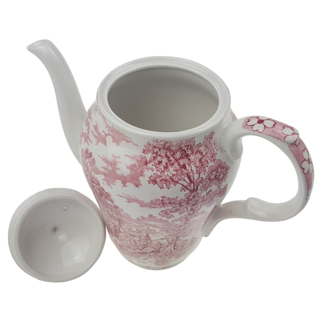 [1780598] Kaffeekanne 1,05 L Alfred Meakin Coaching Days Rot gebraucht - sehr gut Bild 3