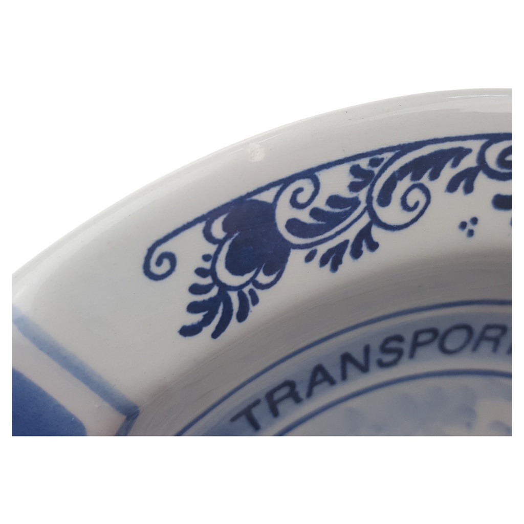 [2117819] Aschenbecher Delfts Blauw Werbung Transporte K. Blaschke Herten gebraucht - gut Bild 3