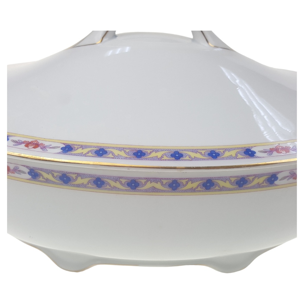 [1780638] Suppenterrine Suppenschüssel Goldrand 2,5 L Rosenthal Botticelli Bunte Blumenranke Bavaria Selb gebraucht - gut Bild 2