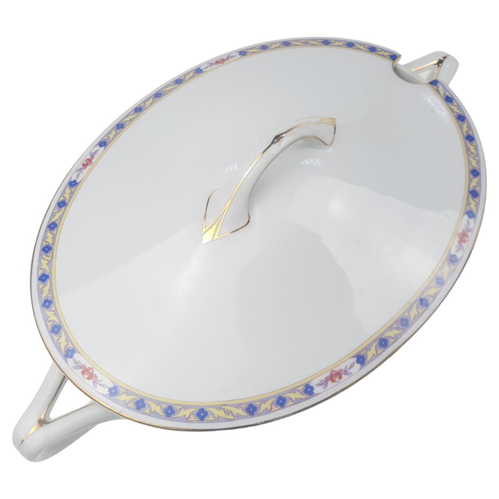 [1780638] Suppenterrine Suppenschüssel Goldrand 2,5 L Rosenthal Botticelli Bunte Blumenranke Bavaria Selb gebraucht - gut Bild 3