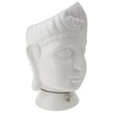 [1780672] Blumenübertopf Buddha-Kopf Gilde Dreamlight weiß H 24,5 cm Bild 2