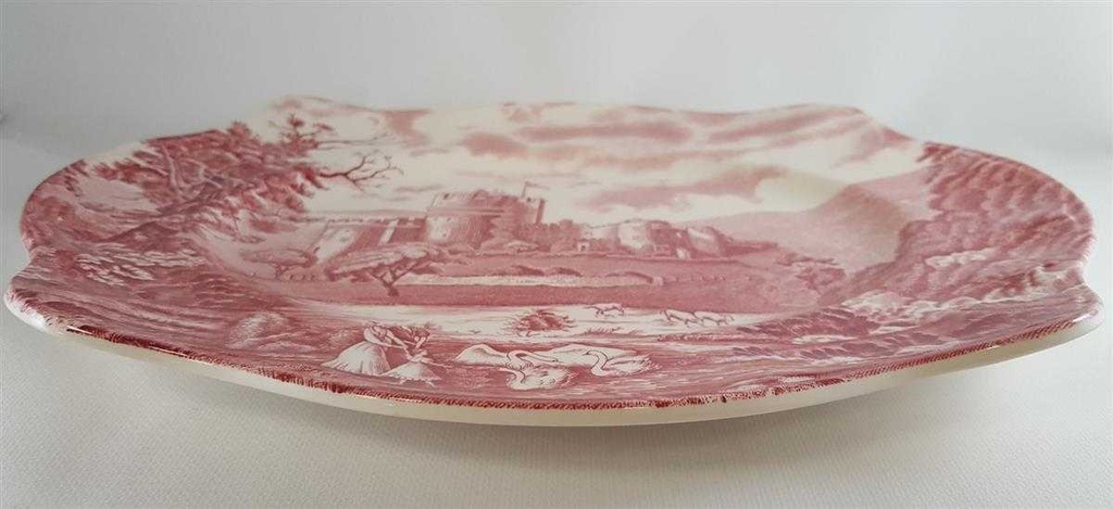 [1780684] Servierplatte Fleischplatte 28x23,5 cm Johnson Bros Castle Story Rot gebraucht - gut Bild 2