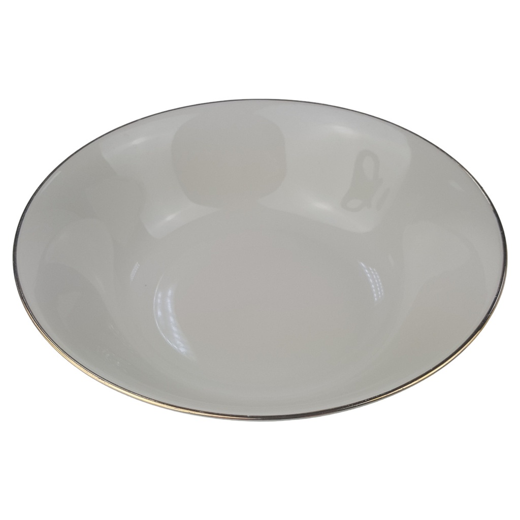 [1780693] Schüssel Goldrand 23 cm Bavaria Elfenbein 2 mm Beige gebraucht - gut Bild 2