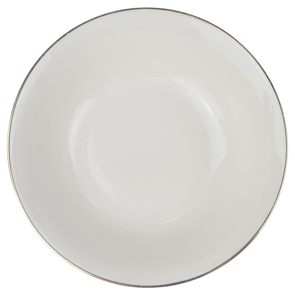 [1780693] Schüssel Goldrand 23 cm Bavaria Elfenbein 2 mm Beige gebraucht - gut Bild 3
