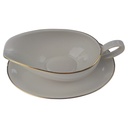 [1780694] Sauciere Goldrand 1tlg Bavaria Elfenbein 2 mm Beige gebraucht - gut Bild 2