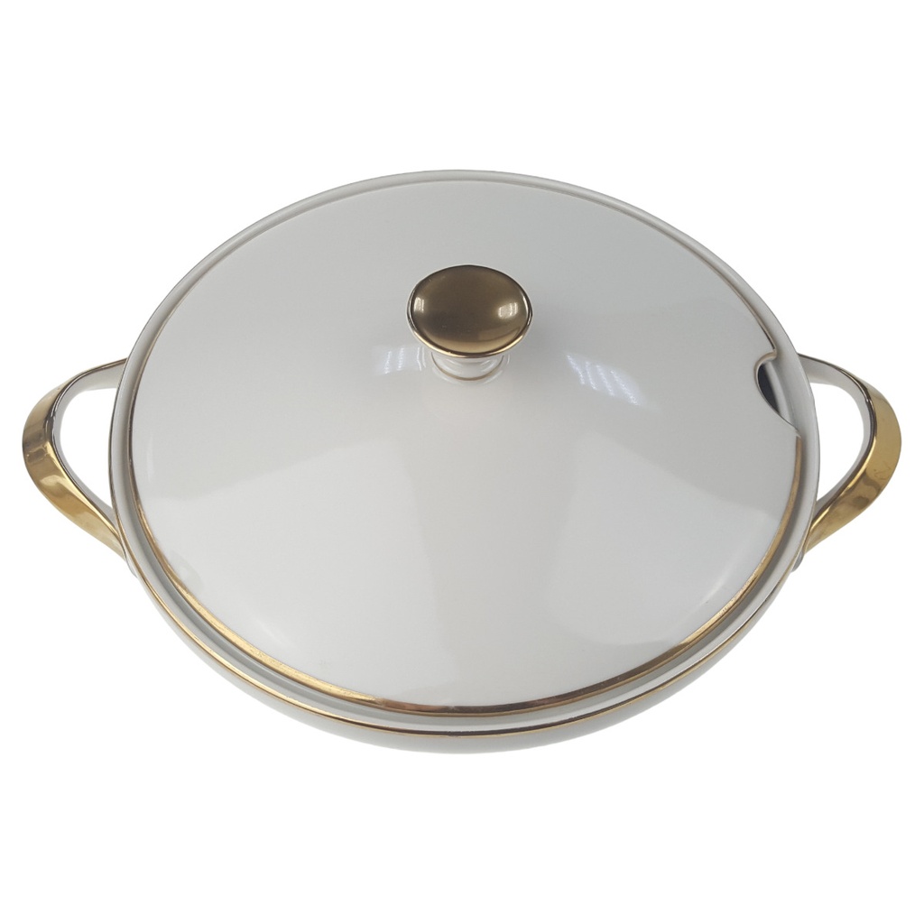 [1780697] Suppenterrine 2 L Schaller Goldrand elfenbein Beige Bild 2