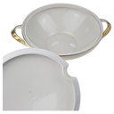 [1780697] Suppenterrine 2 L Schaller Goldrand elfenbein Beige Bild 3