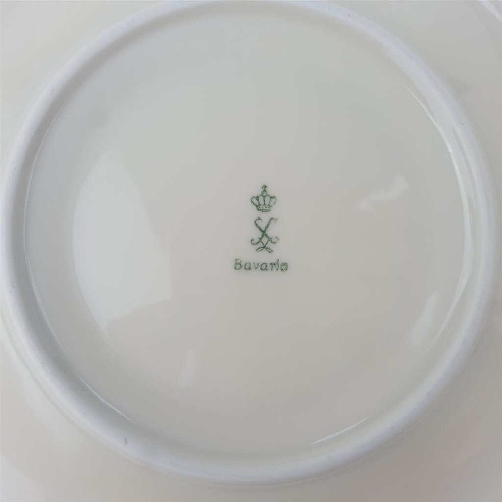 [1780698U] Untertasse für Tee 14,5 cm Schaller Goldrand elfenbein Beige gebraucht - gut Bild 3