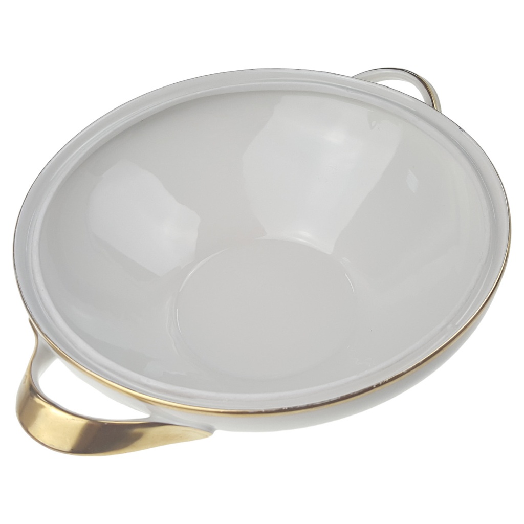 [1780701] Ragoutterrine ohne Deckel 1,05 L Schaller Goldrand elfenbein Beige gebraucht - sehr gut Bild 2