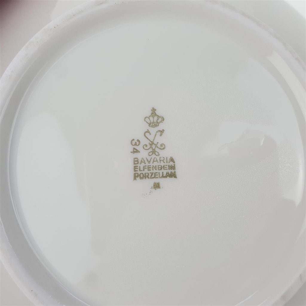 [1780701] Ragoutterrine ohne Deckel 1,05 L Schaller Goldrand elfenbein Beige gebraucht - sehr gut Bild 3